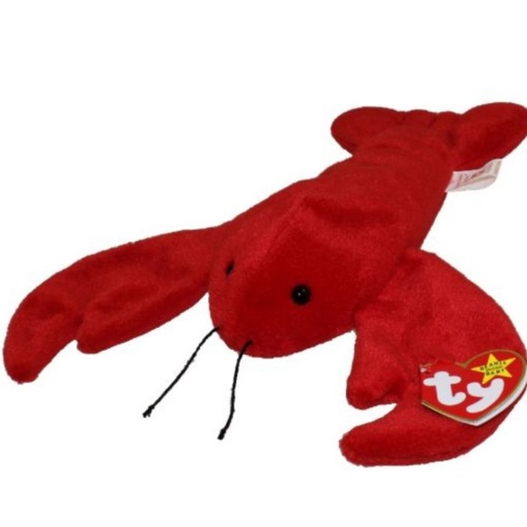 TY Beanie Baby - PINCHERS the Lobster, Great Gift for a 90s lover or anyone! NWT - Picture 1 of 5